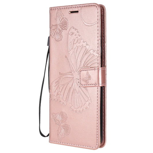 For Xiaomi Mi 10T / Mi 10T Pro 3D Butterflies Embossing Pattern Horizontal Flip Leather Case with Holder & Card Slot & Wallet(Rose Gold) by buy2fix
