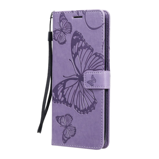 For Xiaomi Mi 10T Lite 3D Butterflies Embossing Pattern Horizontal Flip Leather Case with Holder & Card Slot & Wallet(Purple) by buy2fix