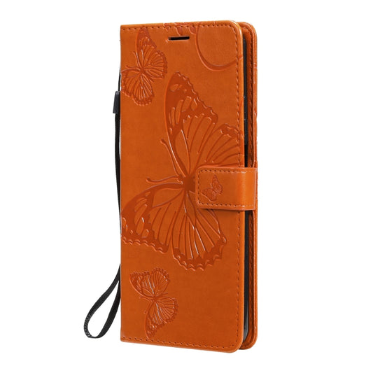 For Xiaomi Mi 10T Lite 3D Butterflies Embossing Pattern Horizontal Flip Leather Case with Holder & Card Slot & Wallet(Orange) by buy2fix