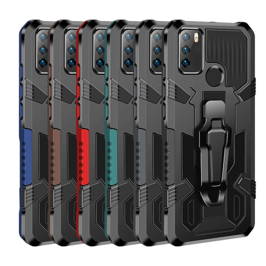 For OPPO Reno5 5G Machine Armor Warrior Shockproof PC + TPU Protective Case(Space Gray) by buy2fix