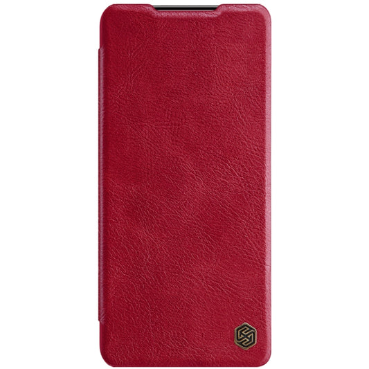 For Samsung Galaxy S21 Plus 5G NILLKIN QIN Series Crazy Horse Texture Horizontal Flip Leather Case with Card Slot(Red) by NILLKIN