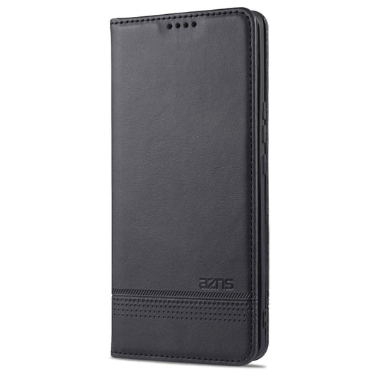 For Huawei nova 8 Pro 5G AZNS Magnetic Calf Texture Horizontal Flip Leather Case with Card Slots & Holder & Wallet(Black) by AZNS