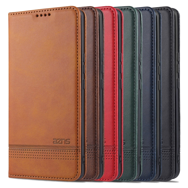 For Huawei nova 8 Pro 5G AZNS Magnetic Calf Texture Horizontal Flip Leather Case with Card Slots & Holder & Wallet(Black) by AZNS