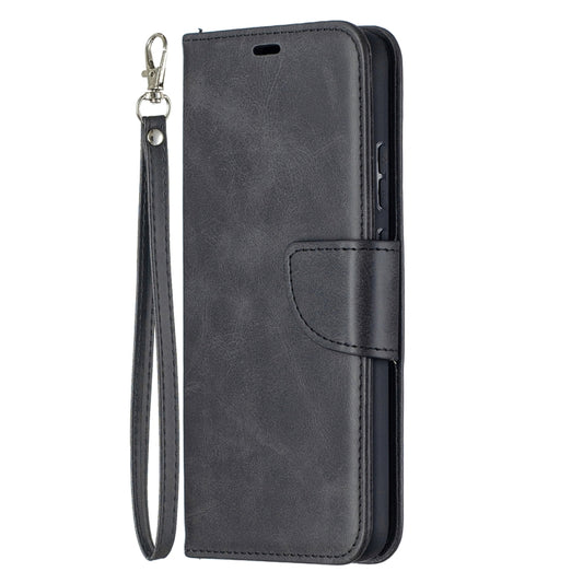 For Nokia 5.4 Retro Lambskin Texture Pure Color Horizontal Flip PU Leather Case with Holder & Card Slots & Wallet & Lanyard(Black) by buy2fix