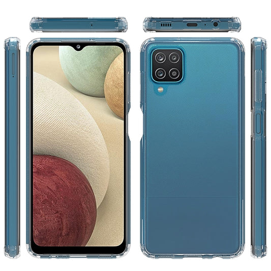 For Samsung Galaxy A12 Scratchproof TPU + Acrylic Protective Case(Black) by buy2fix