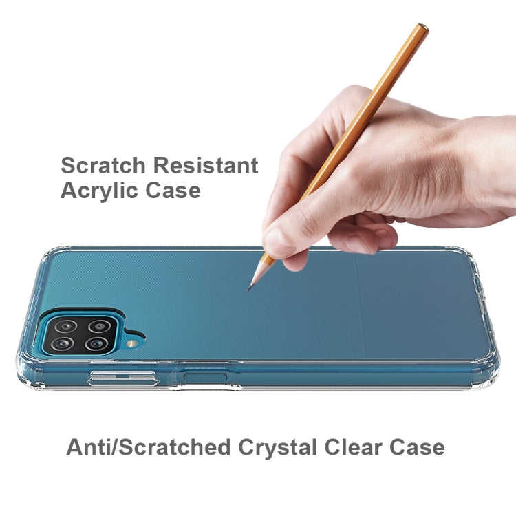 For Samsung Galaxy A12 Scratchproof TPU + Acrylic Protective Case(Black) by buy2fix