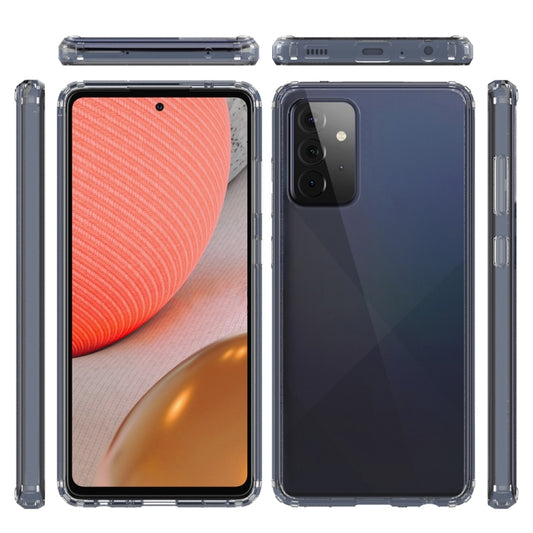 For Samsung Galaxy A72 5G / 4G Scratchproof TPU + Acrylic Protective Case(Black) by buy2fix