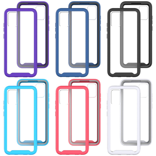 For Samsung Galaxy A02s (EU Version) Starry Sky Solid Color Series Shockproof PC + TPU Protective Case(Black) by buy2fix
