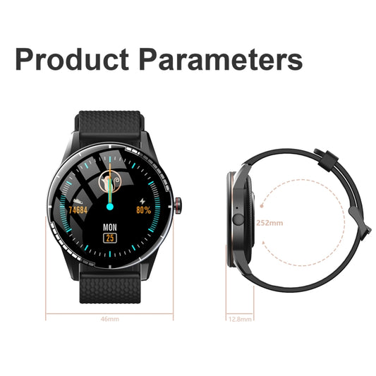 H6 1.28 inch Touch Screen IP67 Waterproof Smart Watch, Support Bluetooth Call / Sleep Monitoring / Heart Rate Monitoring(Black) by buy2fix