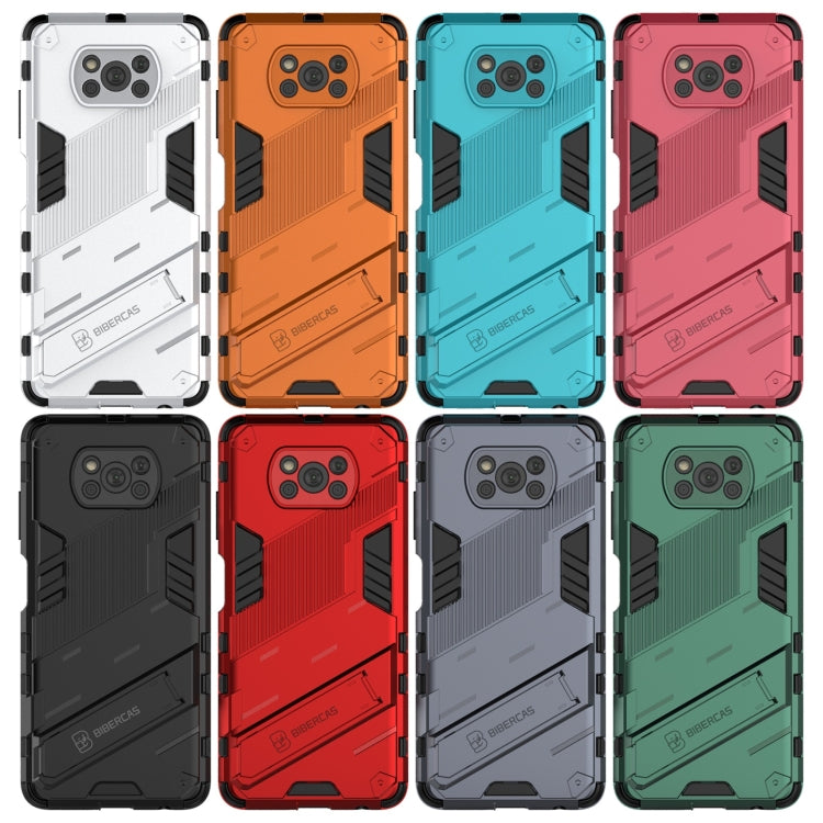 For Xiaomi Poco X3 Punk Armor 2 in 1 PC + TPU Shockproof Case with Invisible Holder(Black) by buy2fix