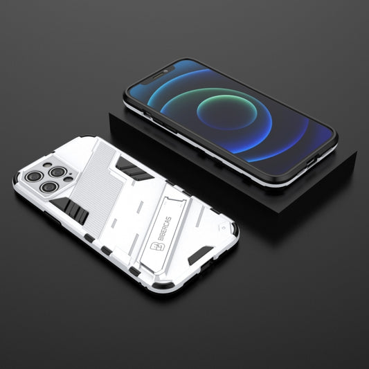 For iPhone 12 Pro Max Punk Armor 2 in 1 PC + TPU Shockproof Case with Invisible Holder(White) by buy2fix