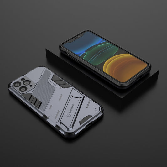 For iPhone 11 Pro Punk Armor 2 in 1 PC + TPU Shockproof Case with Invisible Holder (Grey) by buy2fix