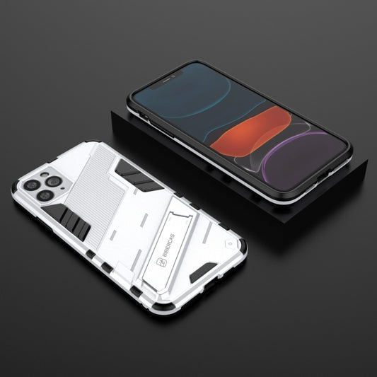 For iPhone 11 Pro Max Punk Armor 2 in 1 PC + TPU Shockproof Case with Invisible Holder (White) by buy2fix