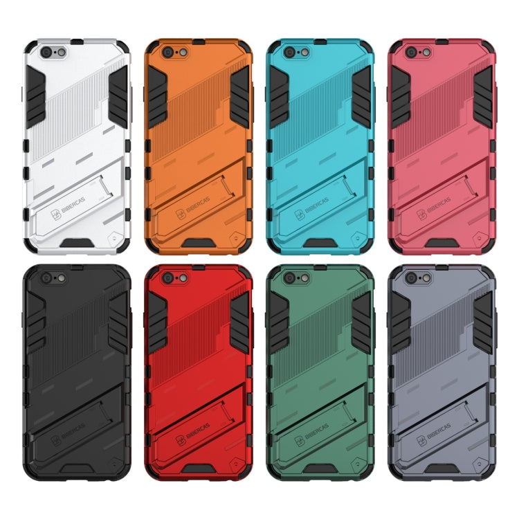 Punk Armor 2 in 1 PC + TPU Shockproof Case with Invisible Holder For iPhone 6 & 6s(Orange) by buy2fix