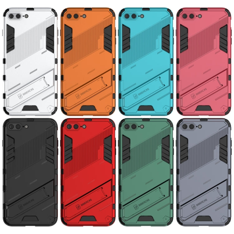 Punk Armor 2 in 1 PC + TPU Shockproof Case with Invisible Holder For iPhone 7 Plus & 8 Plus(Black) by buy2fix