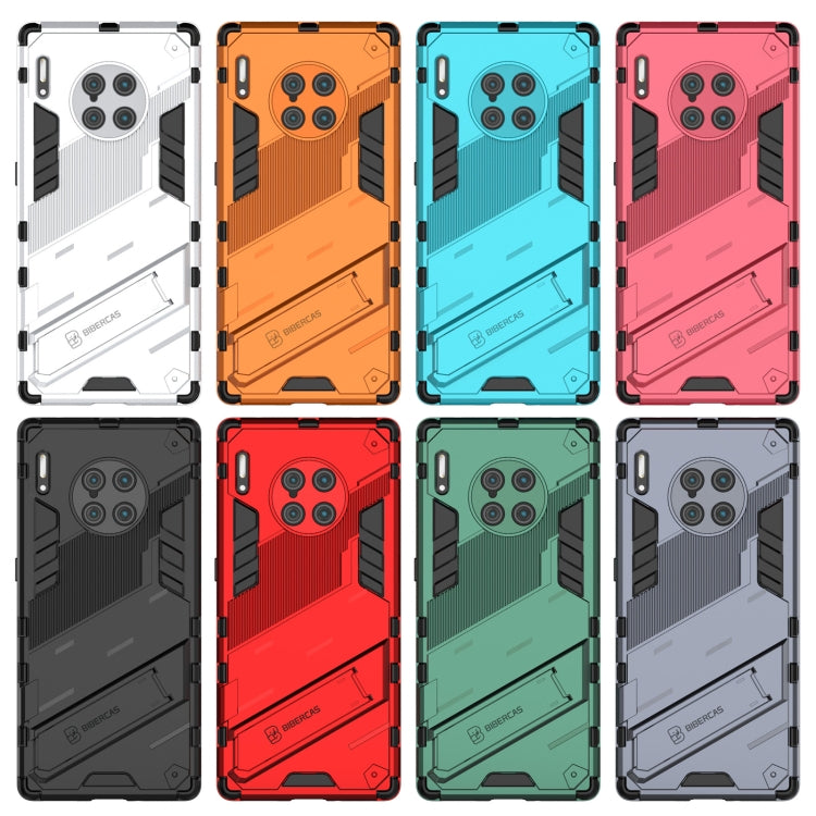 For Huawei Mate 40 Pro Punk Armor 2 in 1 PC + TPU Shockproof Case with Invisible Holder(Orange) by buy2fix