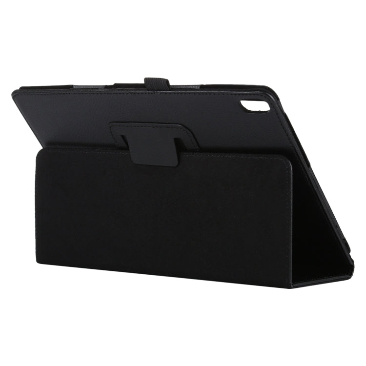 For Lenovo Smart Tab M10 / P10 10.1 inch Litchi Texture Solid Color Horizontal Flip Leather Case with Holder & Pen Slot(Black) by buy2fix