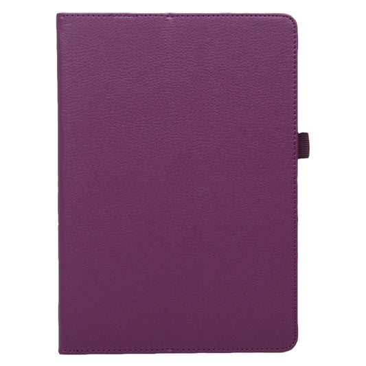 For Lenovo Smart Tab M10 / P10 10.1 inch Litchi Texture Solid Color Horizontal Flip Leather Case with Holder & Pen Slot(Purple) by buy2fix