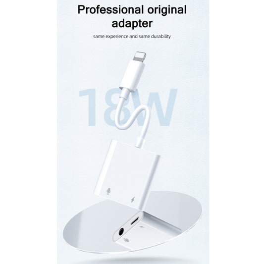 JOYROOM S-Y105 2A 18W 8 Pin to 8 Pin + 3.5mm Audio Converter(White) by JOYROOM