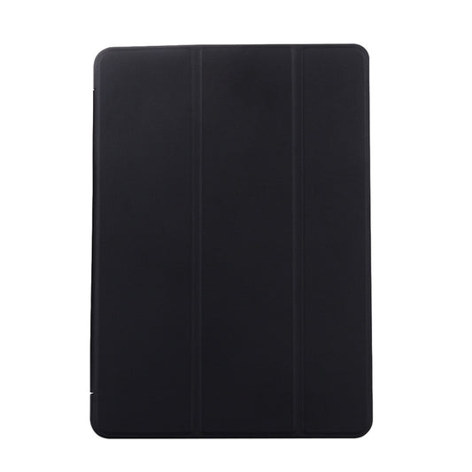 For iPad 10.2 2021 / 2020 / 2019 TPU Horizontal Flip Leather Case, with Three-folding Holder(Black) by buy2fix
