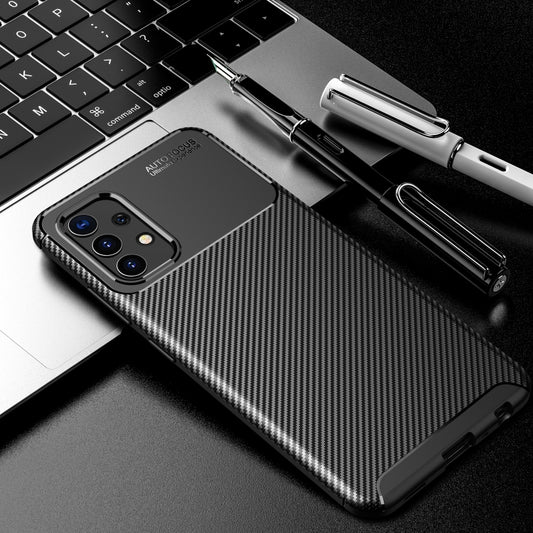For Samsung Galaxy A32 4G Carbon Fiber Texture Shockproof TPU Case(Black) by buy2fix