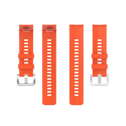 For Huawei Honor Watch GS Pro Silicone Watch Band, Size: One Size(Orange) by buy2fix