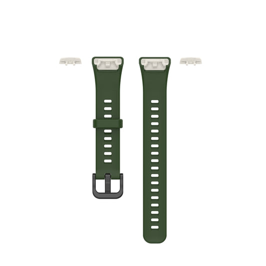 For Huawei Honor Band 6 TPU Watch Band, Size: One Size(Army Green) by buy2fix