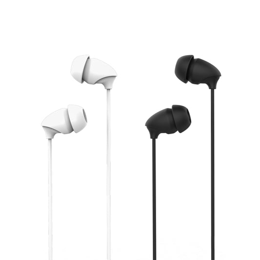 REMAX RM-588 In-Ear Stereo Sleep Earphone with Wire Control & MIC & Support Hands-free(White) by REMAX