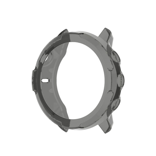 For Suunto 7 Half Coverage Hollowed TPU Protective Case(Transparent Black) by buy2fix