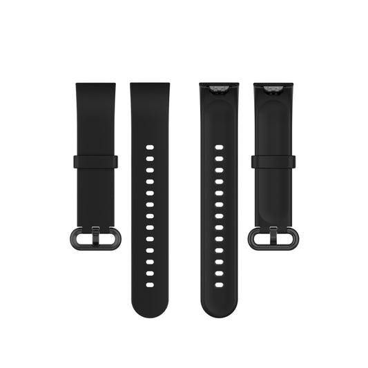 For Xiaomi Mi Watch Lite / Redmi Watch Silicone Watch Band, Size: One Size(Black) by buy2fix