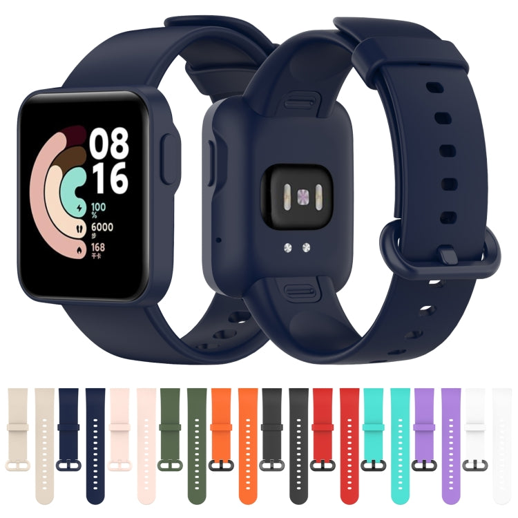 For Xiaomi Mi Watch Lite / Redmi Watch Silicone Watch Band, Size: One Size(Light Pink) by buy2fix