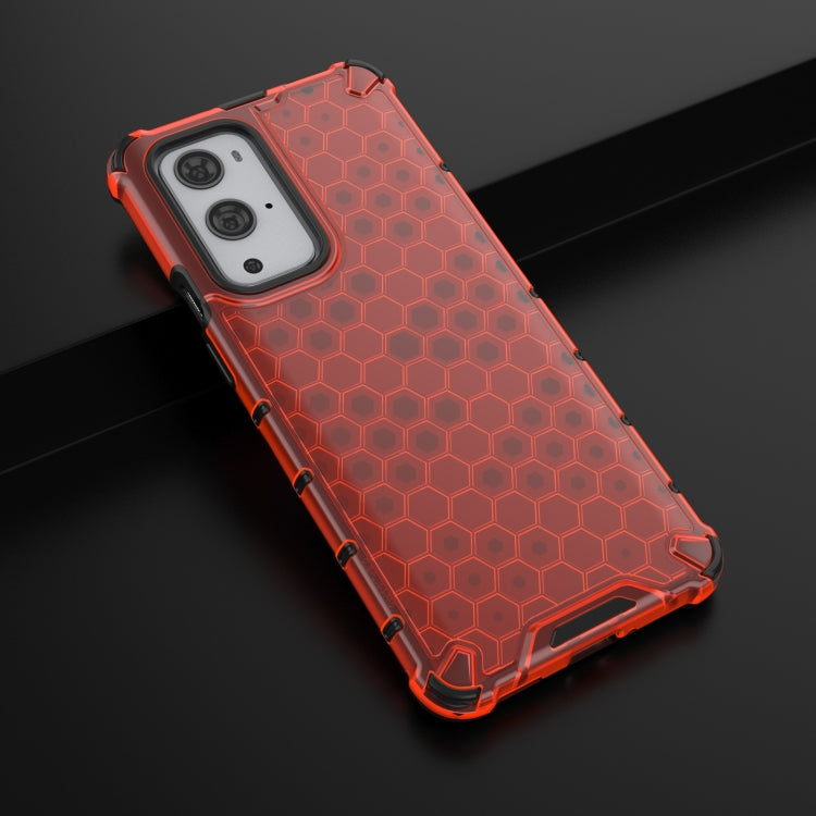 For OnePlus 9 Pro Shockproof Honeycomb PC + TPU Case(Red) by buy2fix