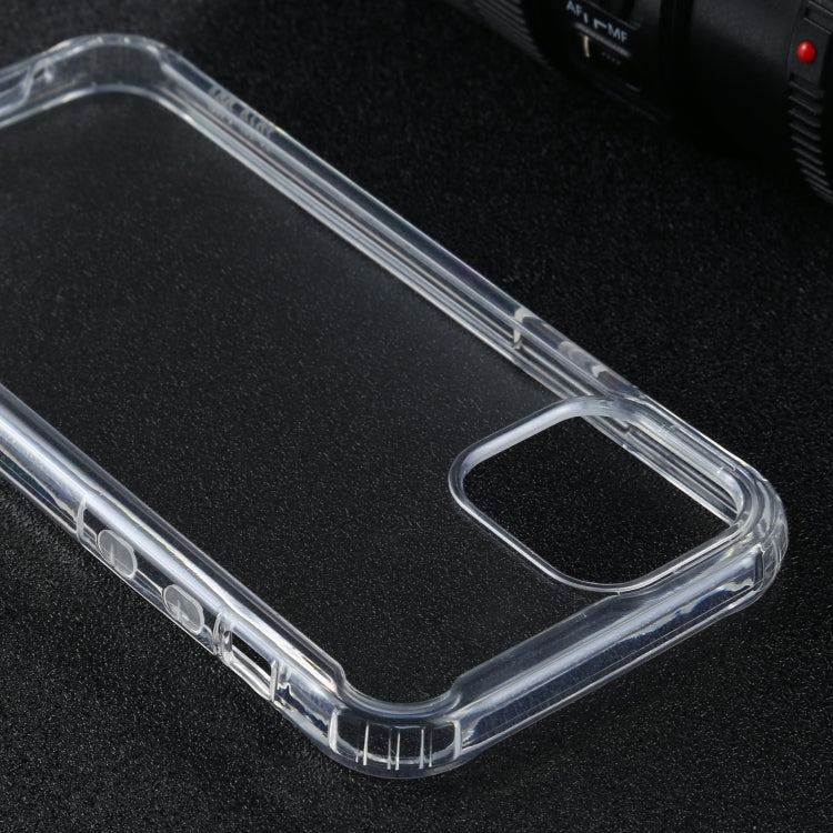 For iPhone 12 / 12 Pro Four-corner Shockproof Transparent TPU + PC Protective Case by buy2fix