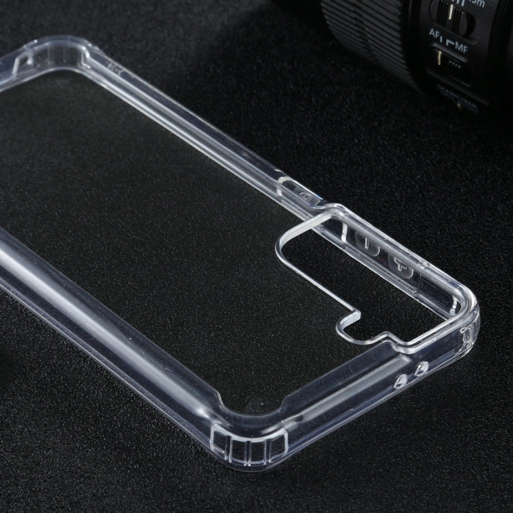 For Samsung Galaxy S21 5G Four-corner Shockproof Transparent TPU + PC Protective Case by buy2fix