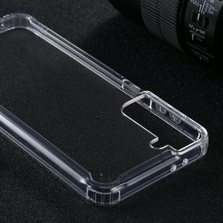 For Samsung Galaxy S21+ 5G Four-corner Shockproof Transparent TPU + PC Protective Case by buy2fix