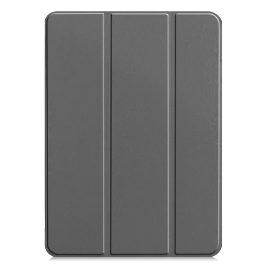 For iPad Pro 11 2022 / 2021 / 2018 Custer Texture Leather Smart Tablet Case(Grey) by buy2fix
