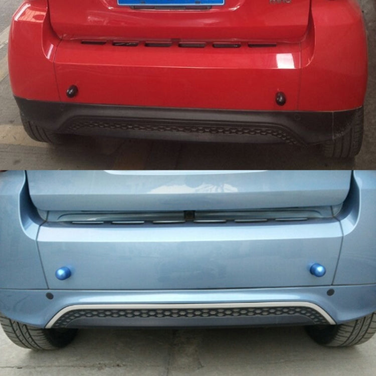 2 PCS Car Rear Anti-collision Tail Cone for Mercedes Benz Smart 2009-2014, Style:Round(Silver) by buy2fix