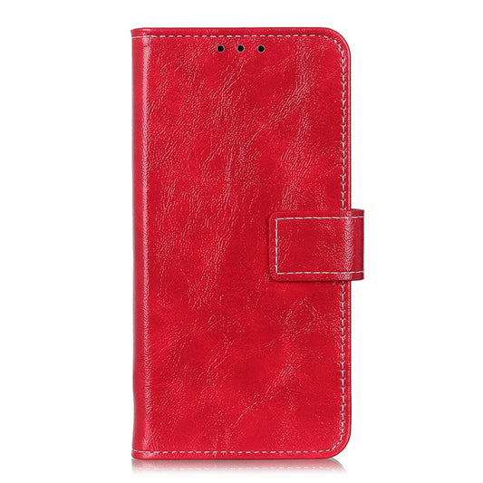 For OPPO A9 (2020) Retro Crazy Horse Texture Horizontal Flip Leather Case with Holder & Card Slots & Photo Frame & Wallet(Red) by buy2fix