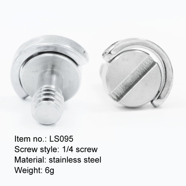 BEXIN LS095 2 PCS D Ring Screws Camera Plate Mount 1/4 inch Quick Release Screws by BEXIN