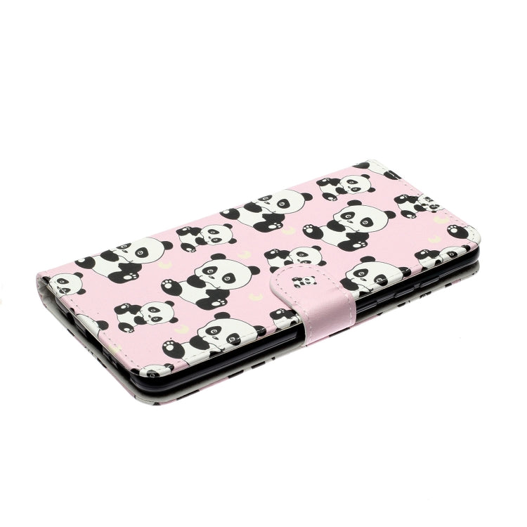 For Samsung Galaxy A52 5G / 4G Oil Embossed Coloured Drawing Pattern Horizontal Flip PU Leather Case with Holder & Card Slots & Wallet(Pandas) by buy2fix
