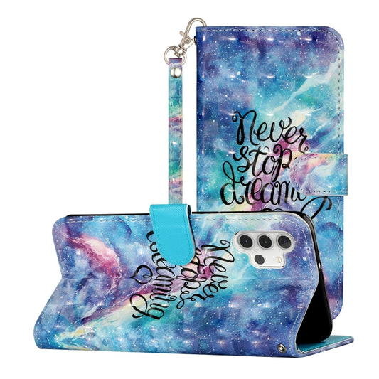 For Samsung Galaxy A32 5G 3D Pattern Horizontal Flip PU Leather Case with Holder & Card Slots & Wallet(Blue Starry Sky) by imak