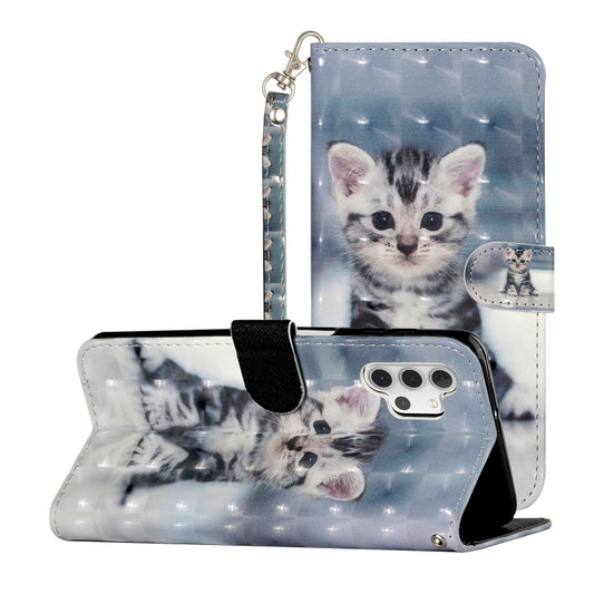 For Samsung Galaxy A32 5G 3D Pattern Horizontal Flip PU Leather Case with Holder & Card Slots & Wallet(Cat) by imak