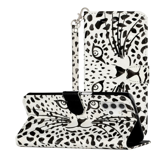 For Samsung Galaxy A32 5G 3D Pattern Horizontal Flip PU Leather Case with Holder & Card Slots & Wallet(Yellow Leopard) by imak
