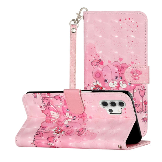 For Samsung Galaxy A32 5G 3D Pattern Horizontal Flip PU Leather Case with Holder & Card Slots & Wallet(Little Bear) by imak