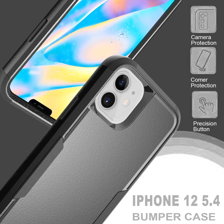 For iPhone 11 TPU + PC Shockproof Protective Case (Black) by buy2fix