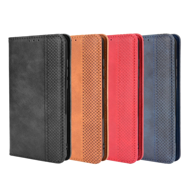 For Cubot C30 Magnetic Buckle Retro Texture Horizontal Flip Leather Case with Holder & Card Slots & Photo Frame(Black) by buy2fix