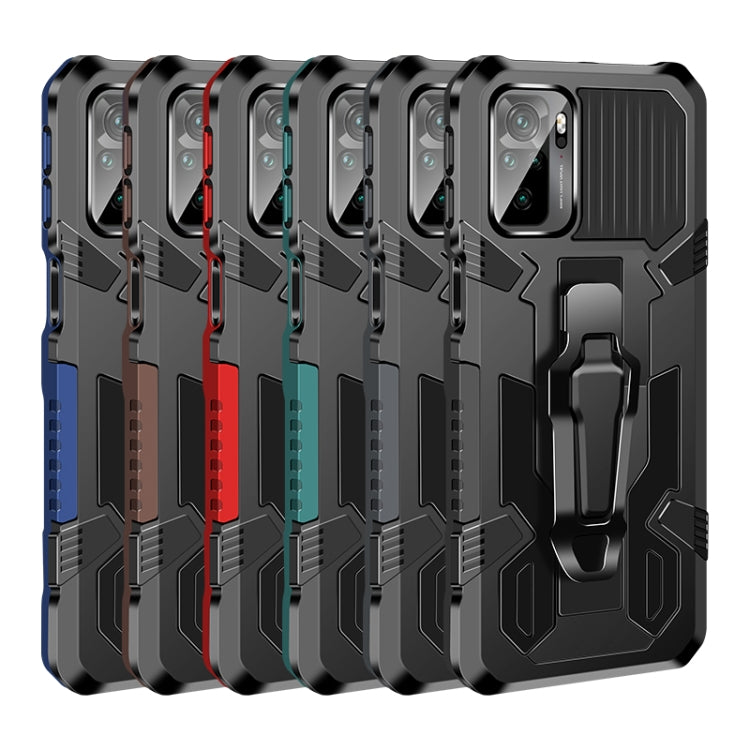 For Xiaomi Poco F3 Armor Warrior Shockproof PC + TPU Protective Case(Gray) by buy2fix