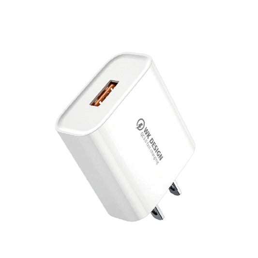 WK WP-U57 Max 18W Maxspeed QC3.0 Fast Charger + USB to 8 Pin Data Cable, Plug Type:US Plug by WK