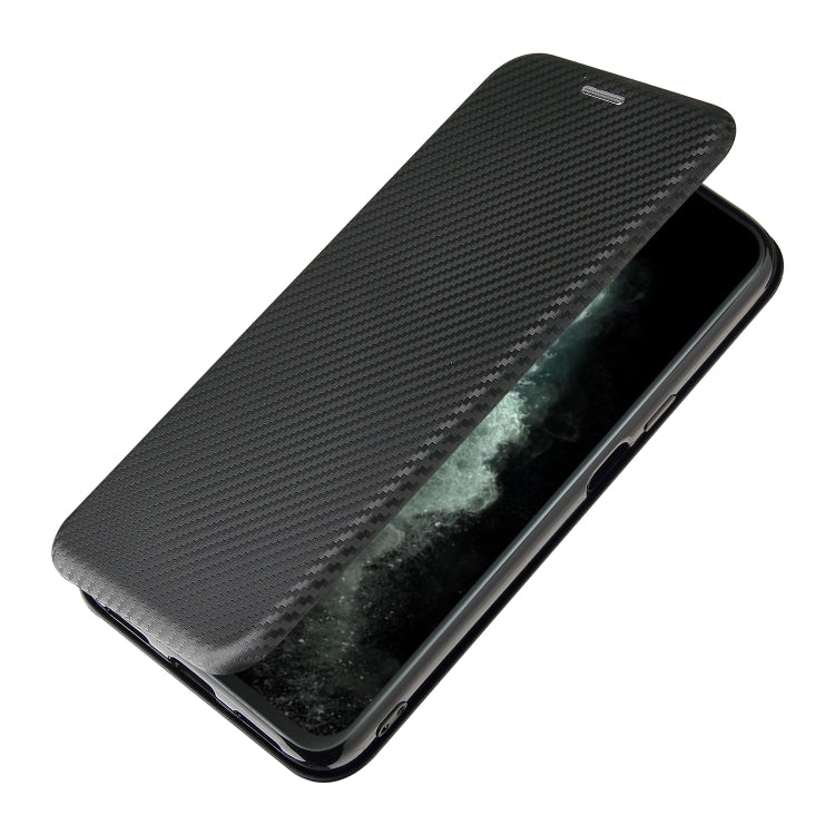 For Cubot C30 Carbon Fiber Texture Horizontal Flip TPU + PC + PU Leather Case with Card Slot(Black) by buy2fix