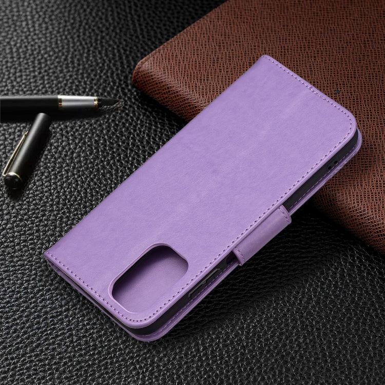 For Xiaomi Redmi Note 10 4G/Note 10s Two Butterflies Embossing Pattern Horizontal Flip Leather Case with Holder & Card Slot & Wallet & Lanyard(Purple) by buy2fix